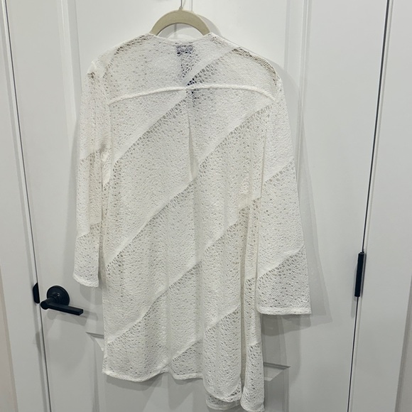 Chico's White Lace Knit Top - Picture 5 of 7